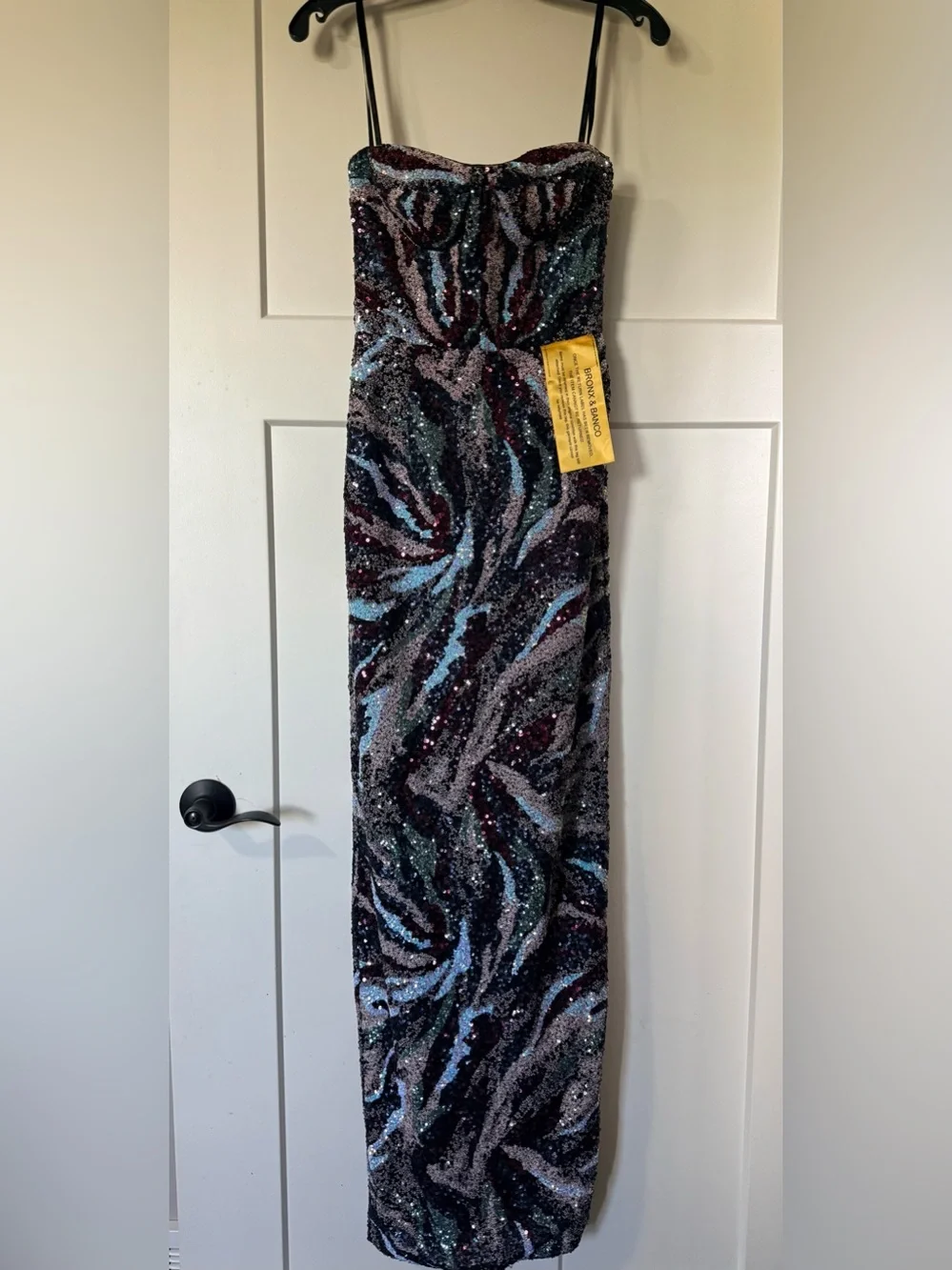 New with Flaw - Bronx and Banco Dahlia Maxi Dress in Pink Multi US 2 XS - Picture 3 of 12